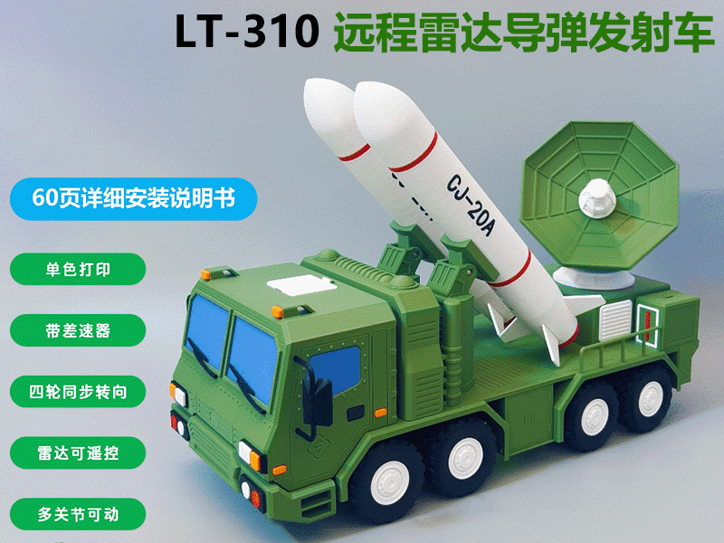 LT-310远程雷达导弹发射车-【国之重器】