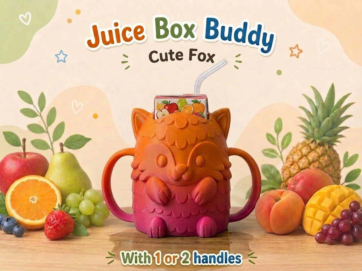 Fox Juice Box Buddy Holder