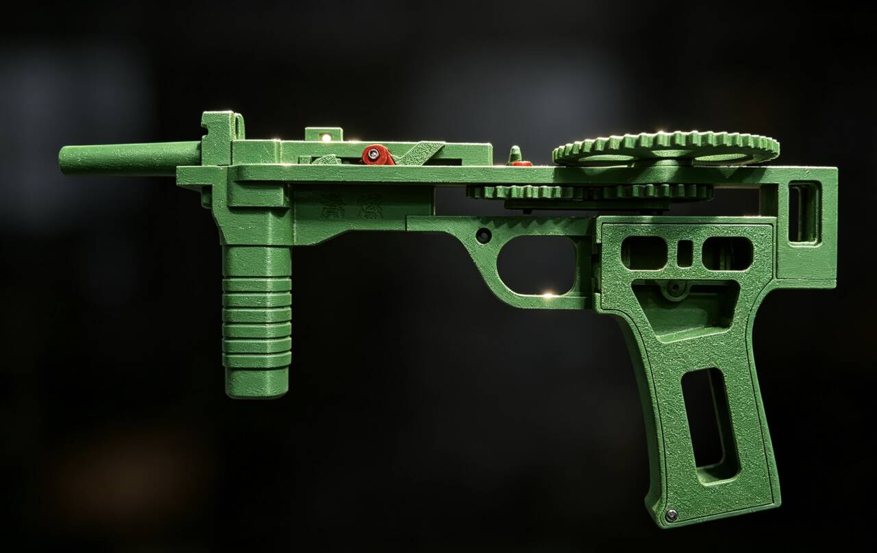 Miniatura 2 do modelo 3D 齿轮枪