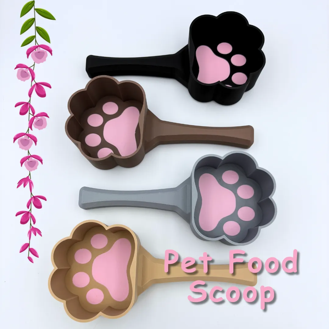 Pet Food Scoop - Paw Design view 3