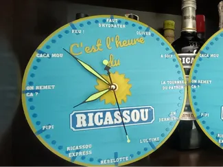 Horloge Ricassou - Ricard - Apéro