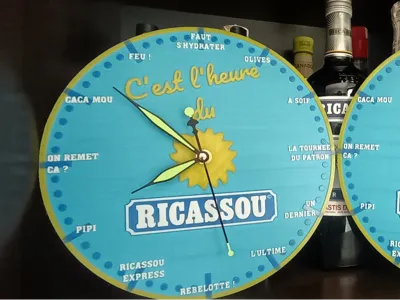 Ricard Clock - Apéritif Time