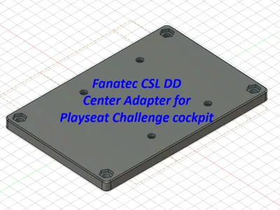 Fanatec CSL DD Center Adapter Playseat Challenge