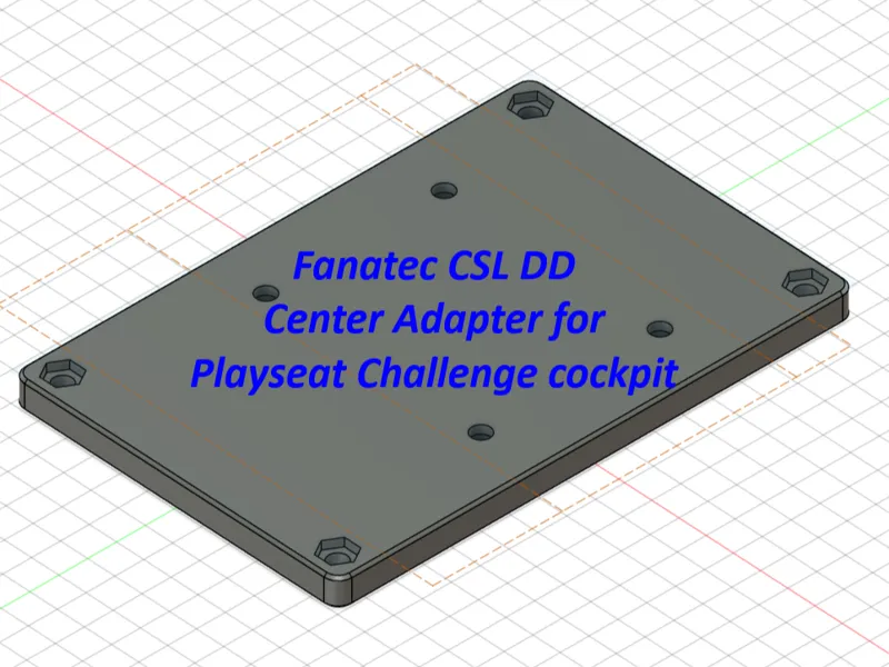 Fanatec CSL DD Center Adapter Playseat Challenge