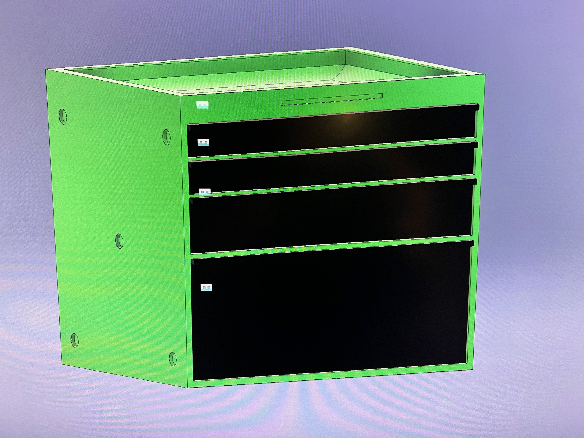Miniatura 3 do modelo 3D Modular Desktop Tool Chest * Now Stackable*