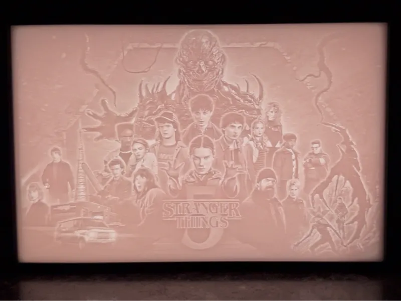 Stranger Things Season 5 Lithophane Light Box