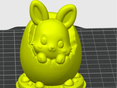Bunny in Cracked Egg – Cute Easter Decoration