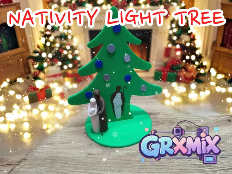 Nativity Light Tree