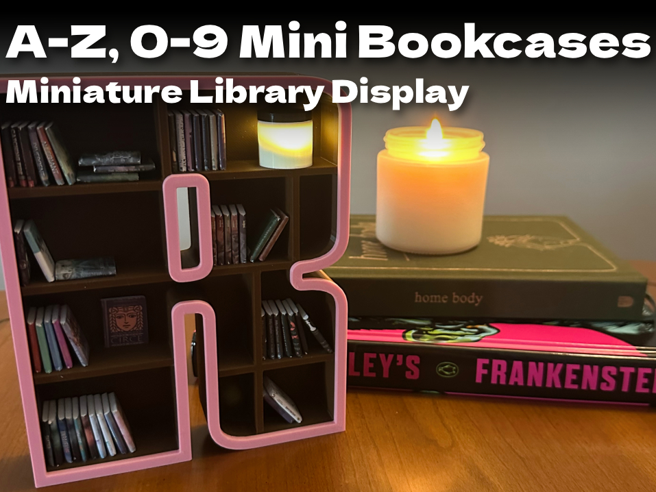 Alphabet & Number Mini Bookshelves: A-Z & 0-9 Set