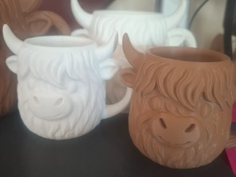 Highland cow mug