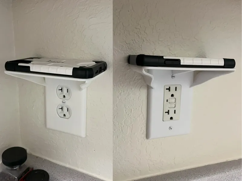 iPhone Shelf Outlet Cover Wall Plate Duplex 