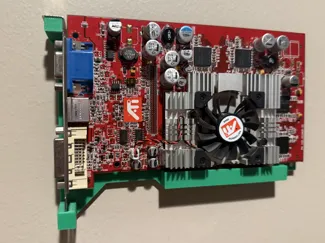 Retro GPU Wall Mount Bracket Video Card Display