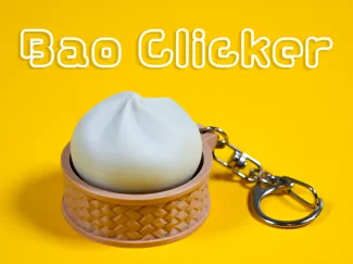 Steamed Bun Clicker Keychain Cherry MX Compatible