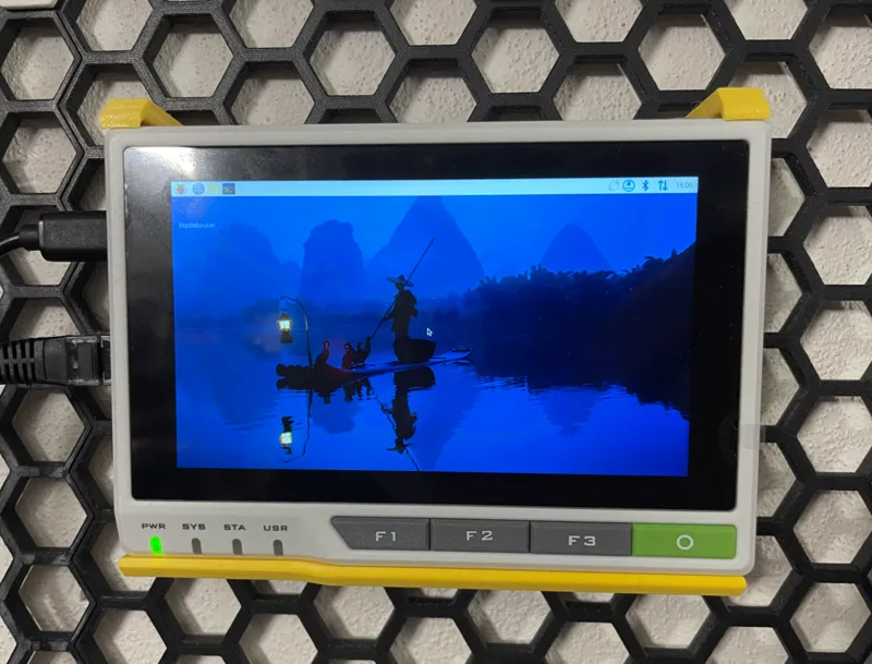 reTerminal honeycomb storage wall mount
