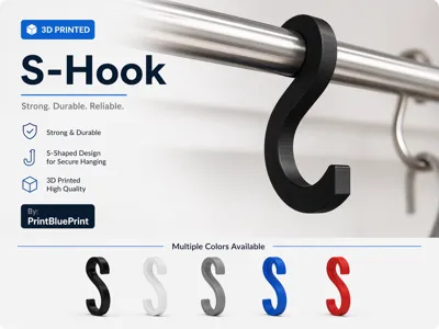 Heavy Duty S Hook (No Supports)
