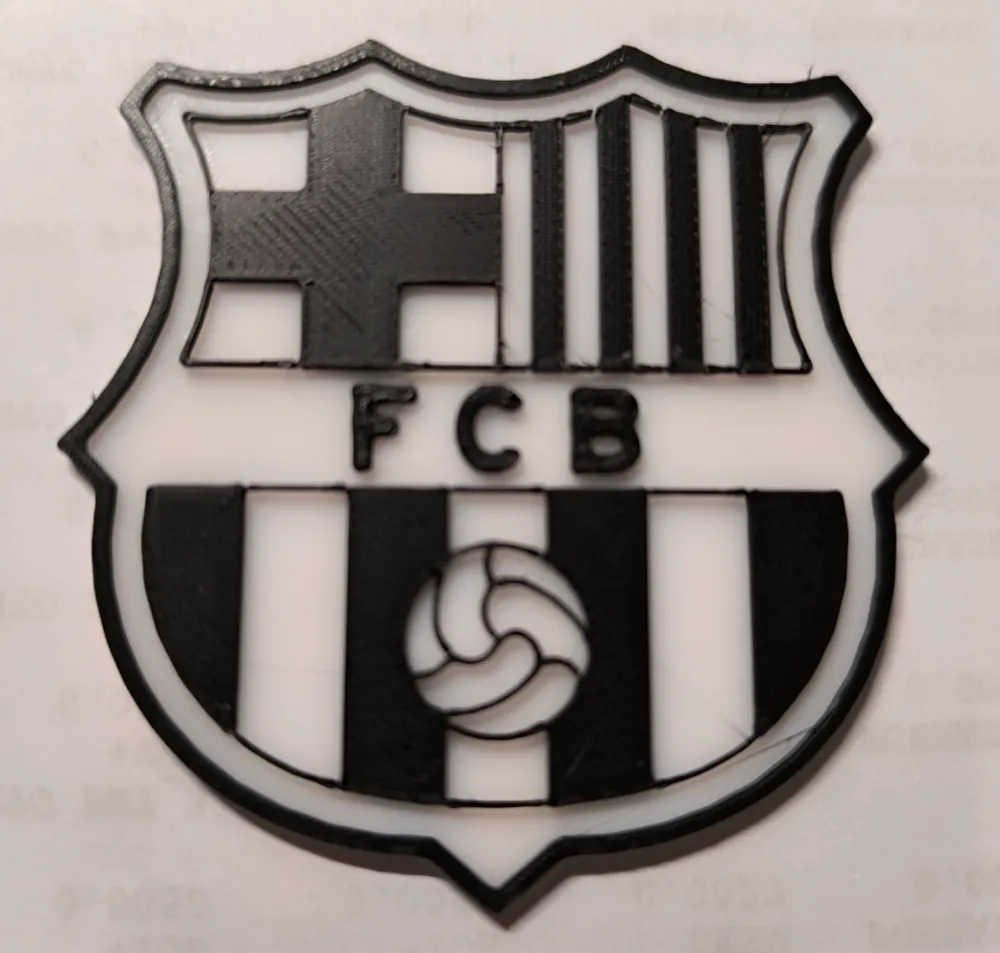 F.C. BARCELONA SHIELD - Free 3D Print Model - MakerWorld, image size:1000x953