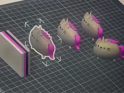Pusheen keychain