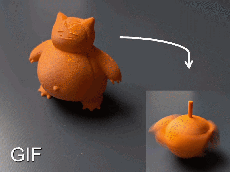 Snorlax - Spin it on it's belly! - 1