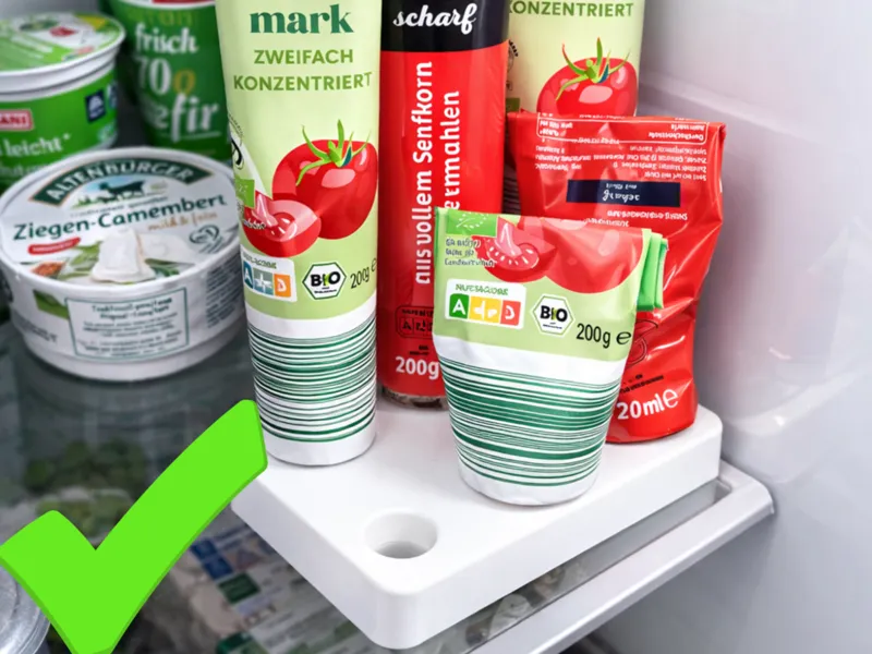 Tubenorganizer mit 6 Fächer für den Kühlschrank 