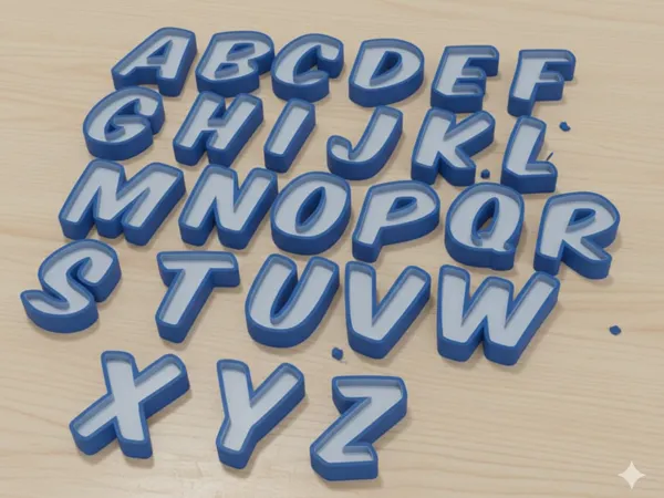 Alphabet lumineux LED