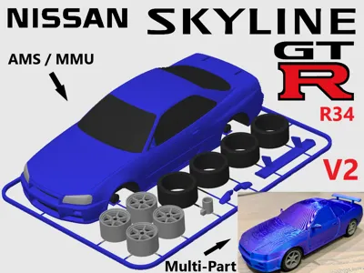 Nissan Skyline GTR R34 Kit Card