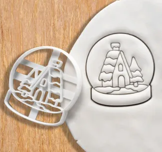 Snow globe cookie cutter