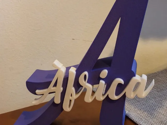 Cartel Decorativo "África, Àfrica y Africa"