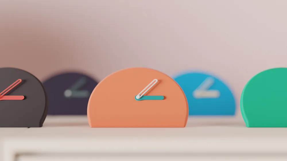 Modern Desktop Clock Modern Desktop Clock. Minimalist folded design - Free 3D Print Model ...