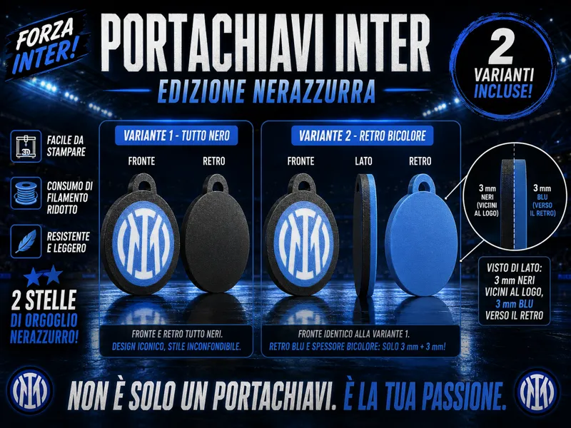 Portachiavi Inter | 2 Varianti Esclusive