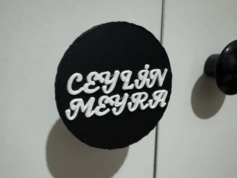 named cabinet handle