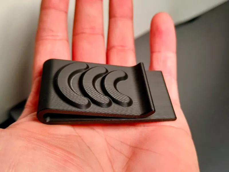 Money Clip Modern Geometric Series - Waves