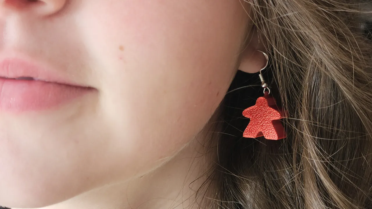 Meeple Earrings - just pick your prefered color ! view 3