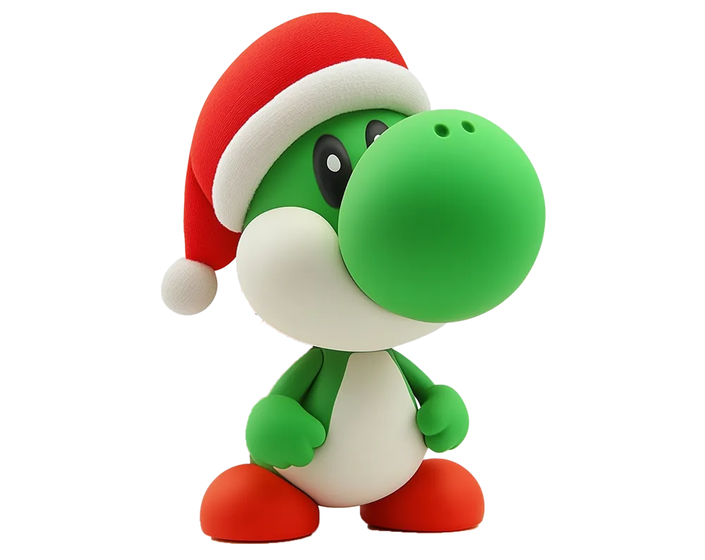 Christmas Yoshi - Free 3D Print Model - MakerWorld