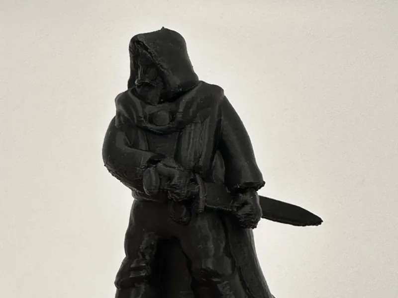 DnD Miniature Male Barbarian with Sword