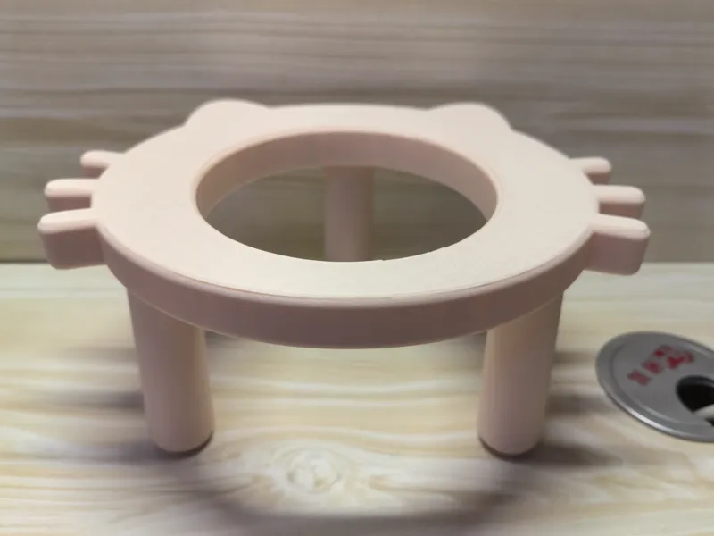 Cat pattern cat food bowl raising stand