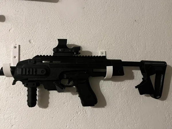 Crochets muraux décoratifs pour répliques d'armes