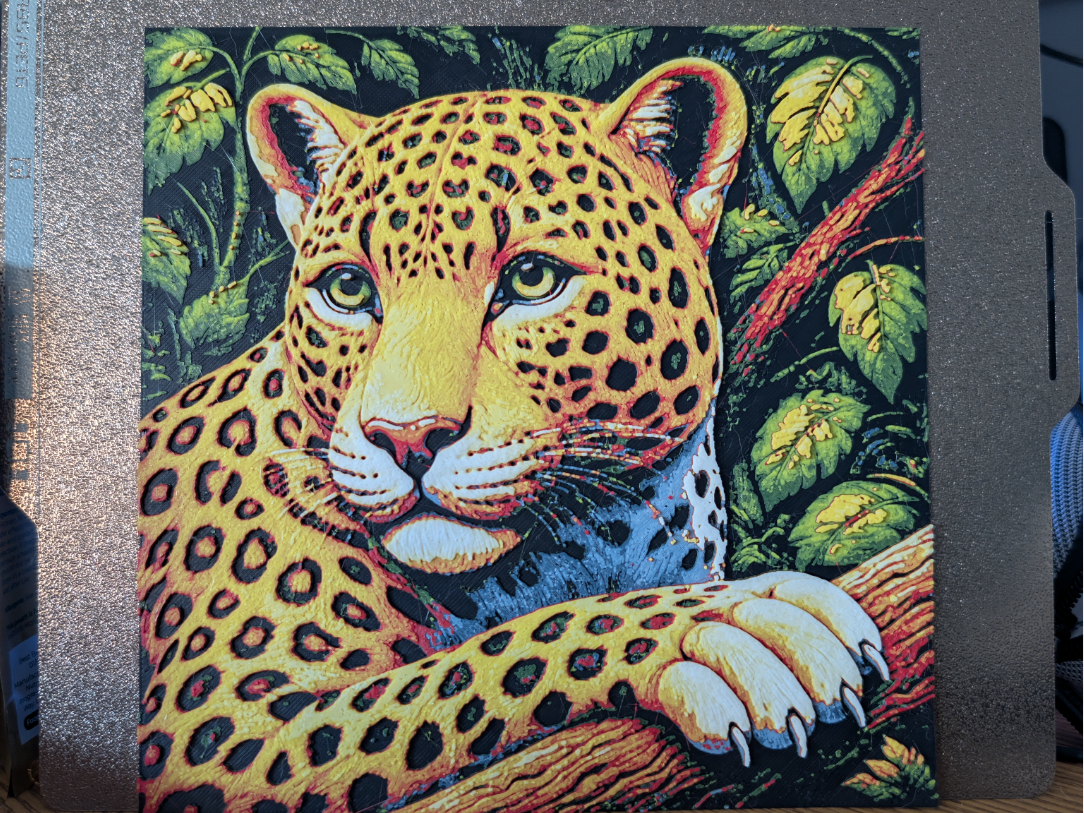 Restful leopard - Hueforge