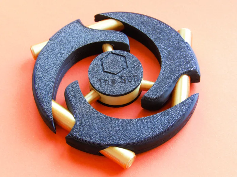 Stick fidget spinner