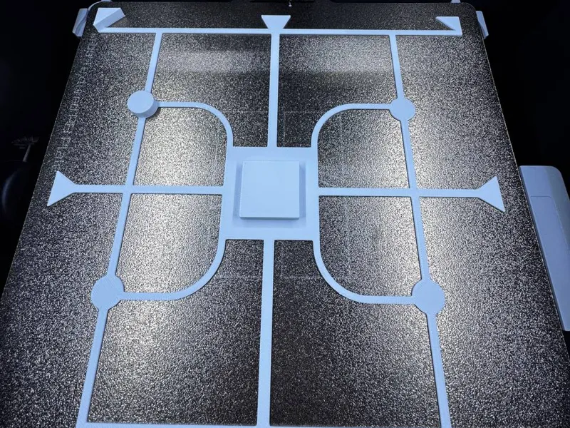 Test cama, flujo angulos geometrias de impresora