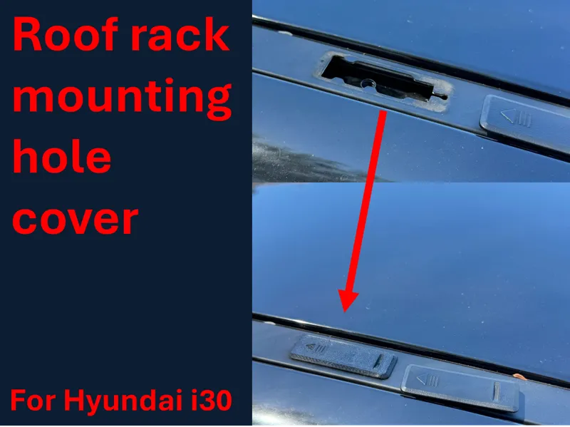 Roof rack mounting hole cover