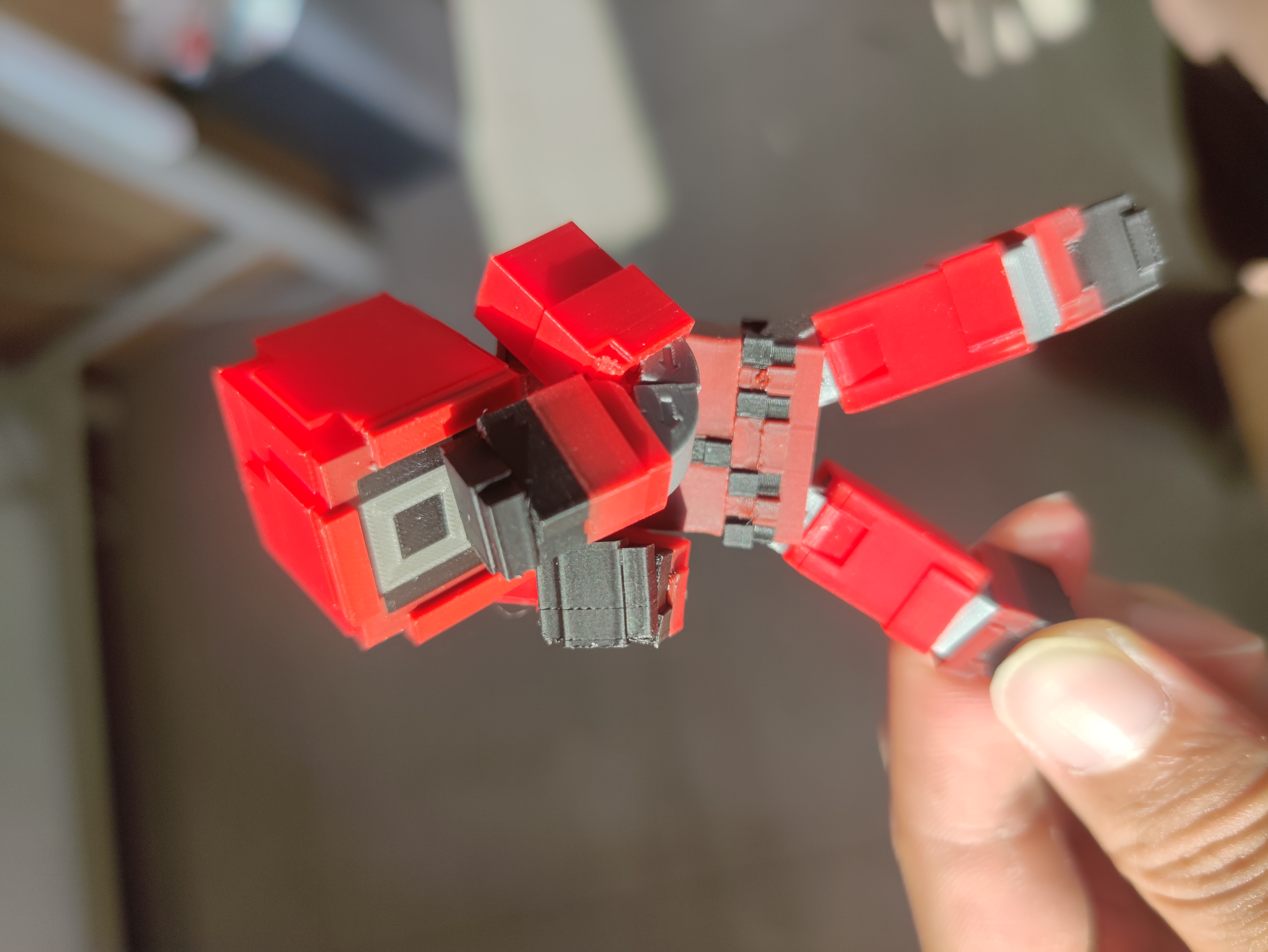 Miniatura 2 do modelo 3D 我的世界可MC-鱿鱼游戏红衣人皮肤