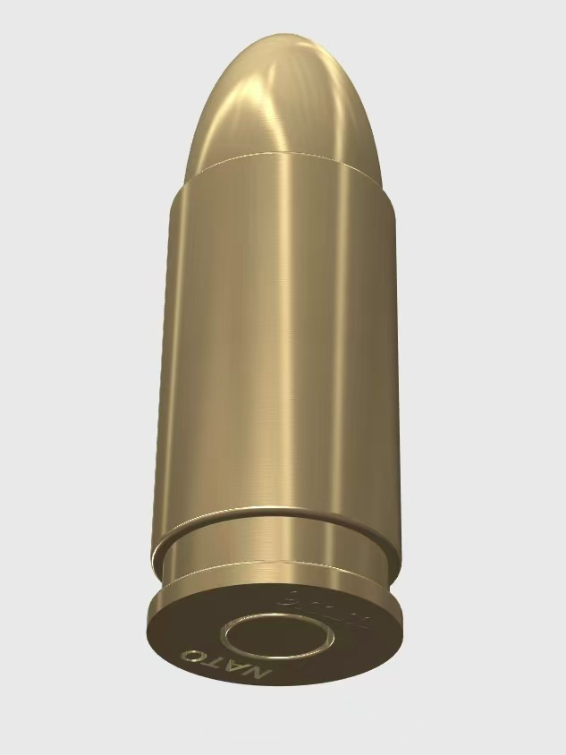 Miniatura 2 do modelo 3D 帕拉贝鲁姆9x19mm手枪子弹