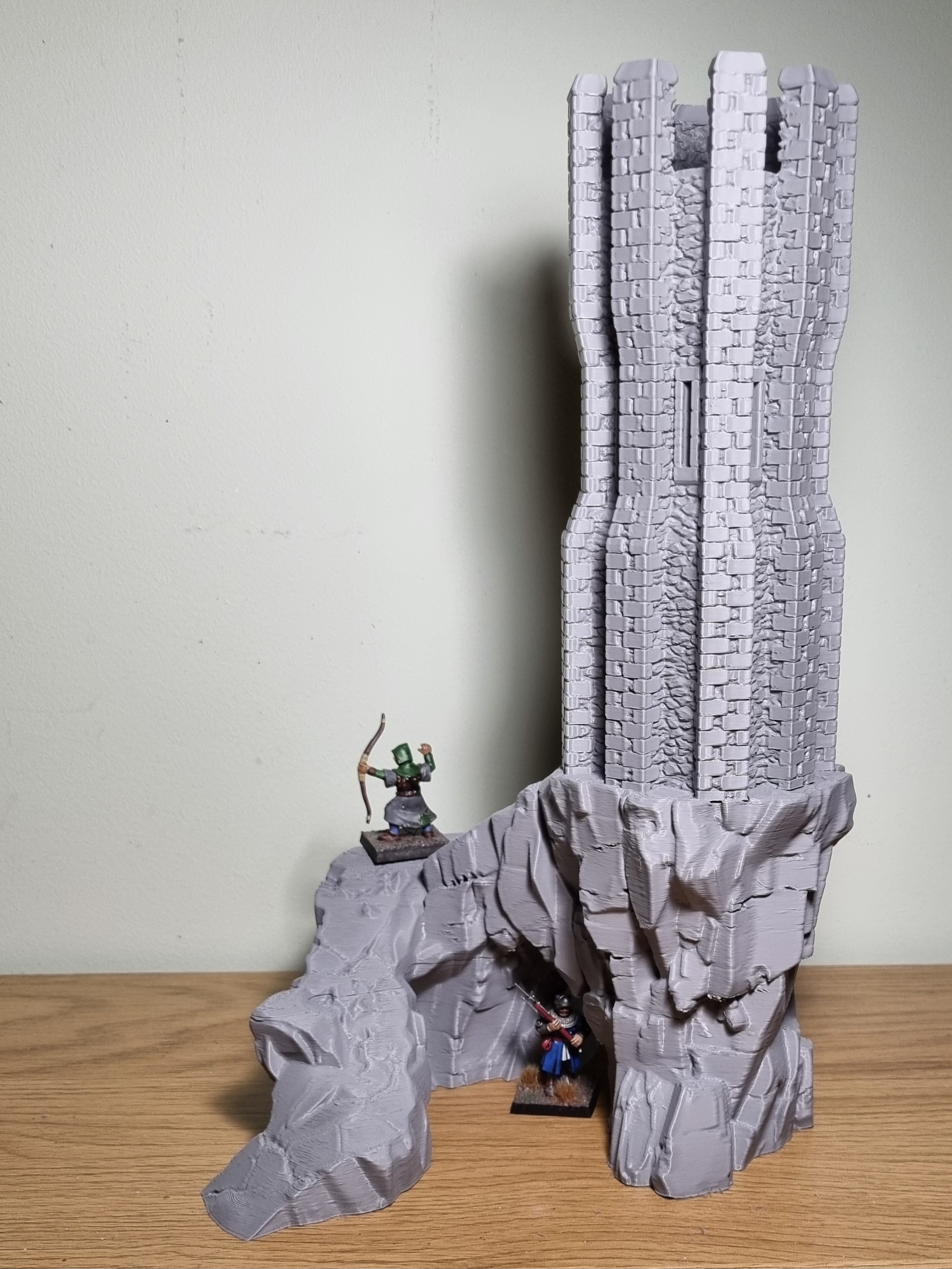 Miniatura 2 do modelo 3D Tower on rock