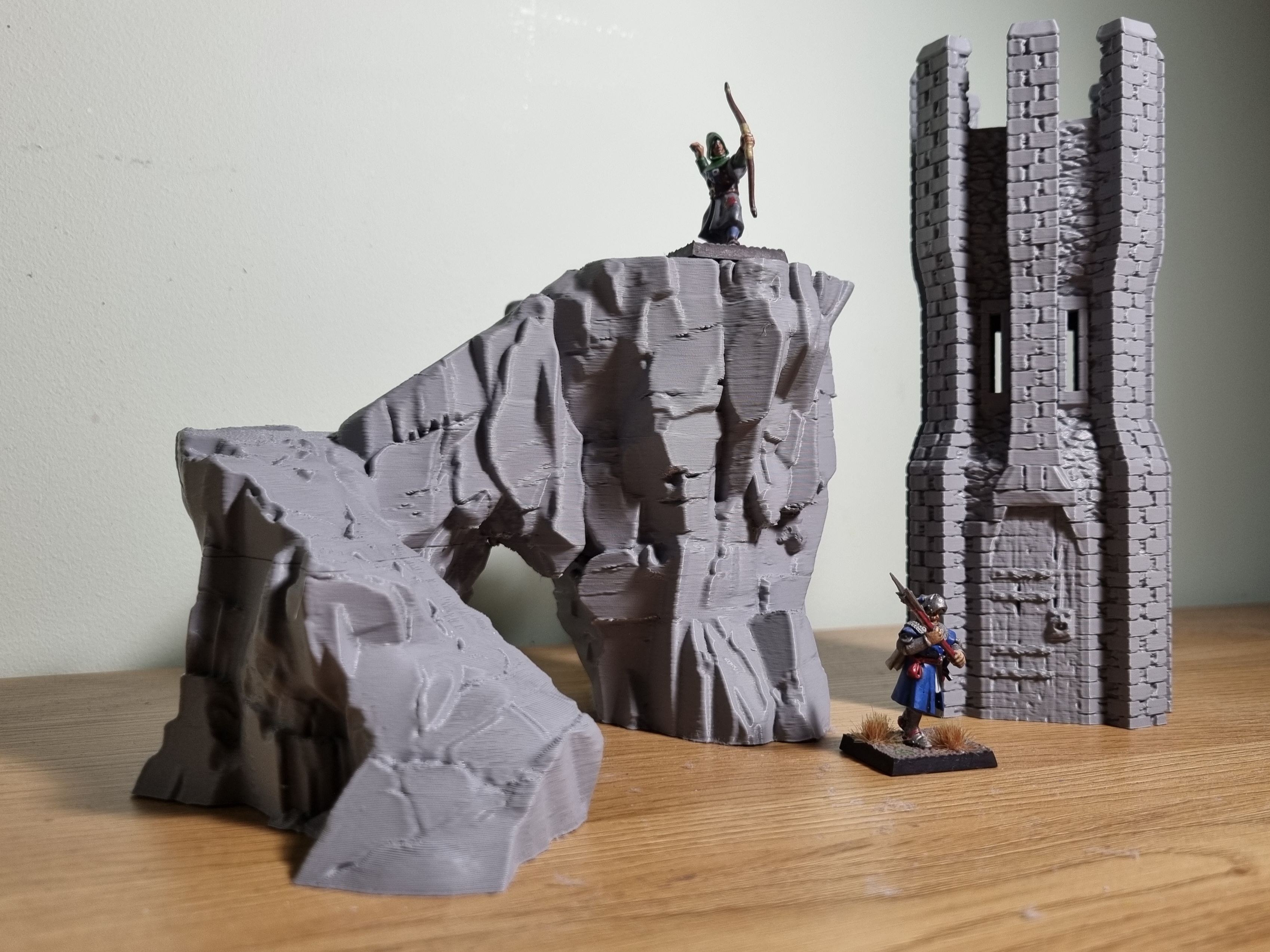 Miniatura 1 do modelo 3D Tower on rock