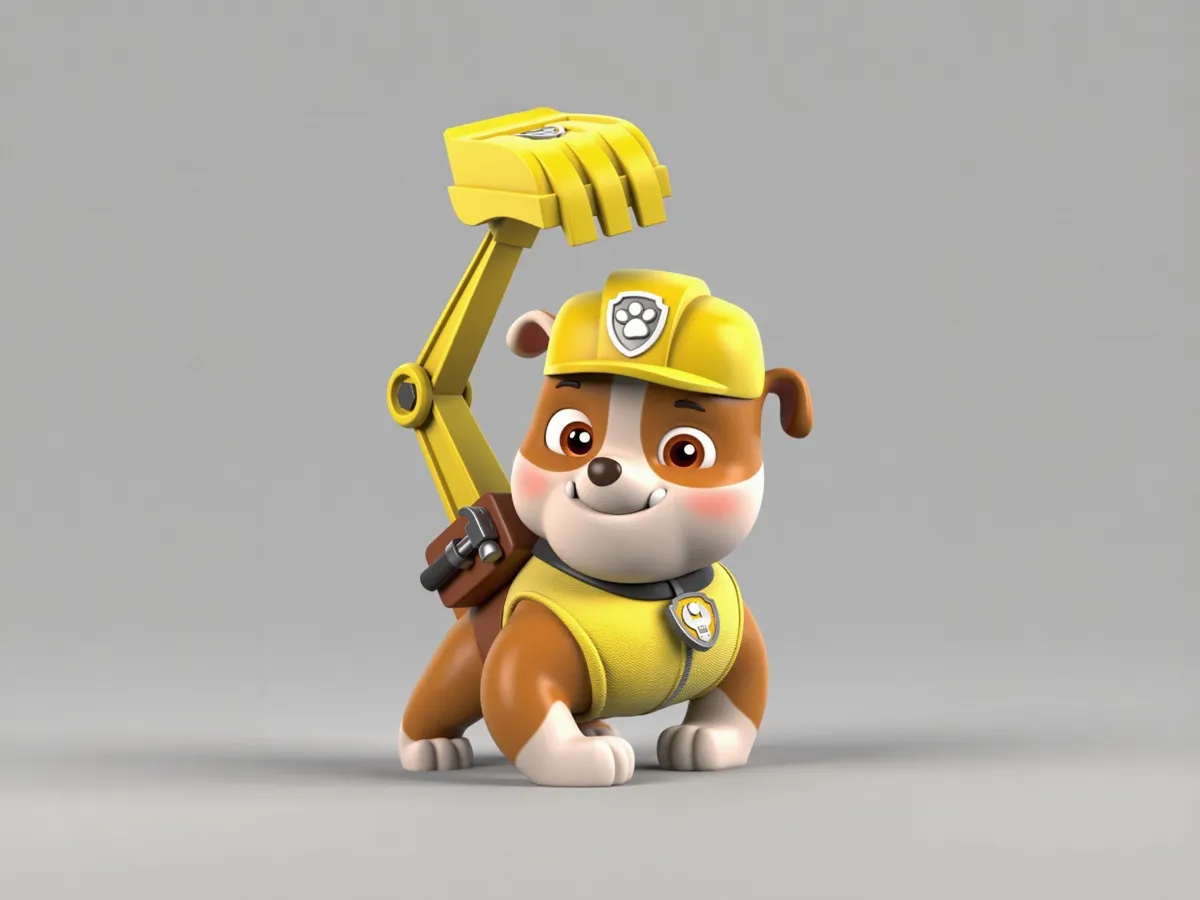 Rubble's Excavator Gear - PAW Patrol Merchandise - PAW Patrol Figurine ...