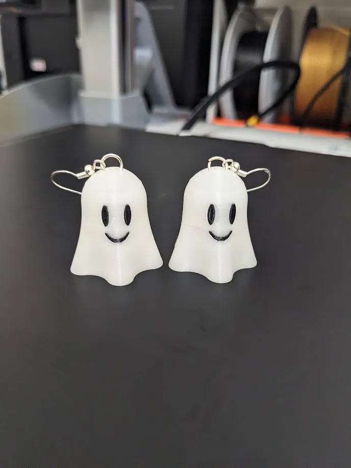 Happy Ghost Earrings view 3