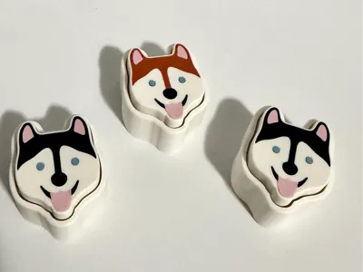 Siberian Husky Fidget Clicker