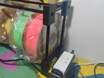Filament spool holder, 10mm tube