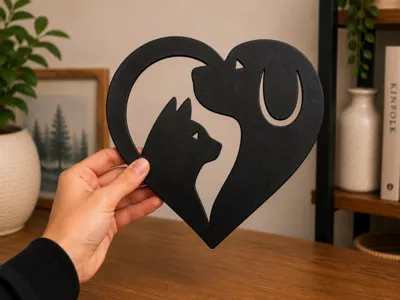 Cat & Dog Heart