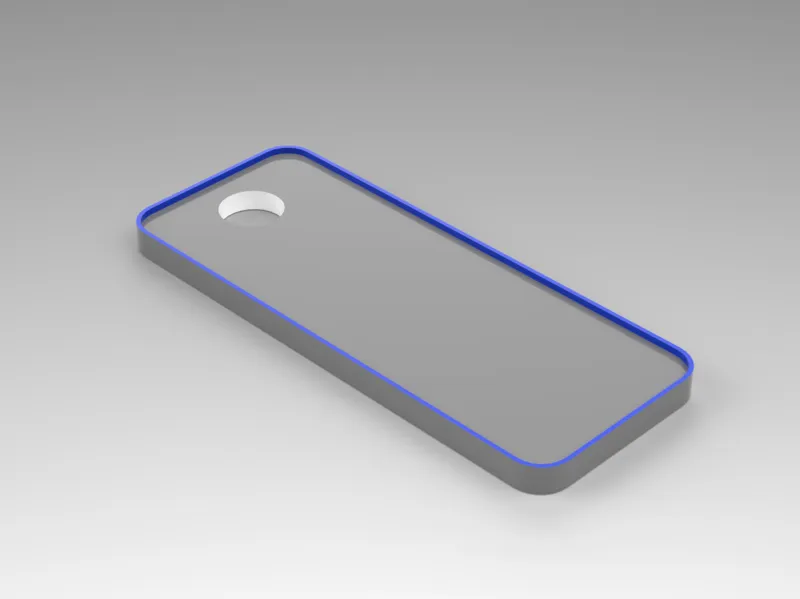 Editable large keychain tag or Bag tag
